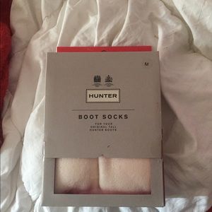 Hunter white boot socks